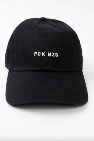 True Rebel Cap FCK NZS Lettering Black